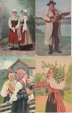 SWEDEN TYPES FOLKLORE incl STENBERG 29 Vintage Postcards pre-1940 (L3502) picture