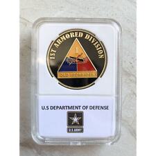 3D Floating Display US ARMY 1st ARMORED DIVISION 