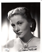 JOAN FONTAINE HAND SIGNED 8x10 PHOTO      LOVELY ACTRESS       JSA picture