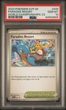 2023 Pokemon SVP DE World Championships #045 Paradise Resort PSA 10 picture