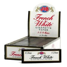 Job 1 1/4 Rolling Papers French White Per Pack *Great Price* *FREE USA SHIPPING* picture