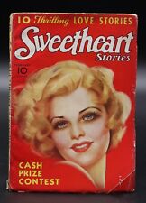 Sweetheart Stories (1925) Feb 1935 Rare Romance Pulp Airbush Painted Cover VG+ picture
