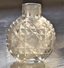 Exquisite Regency Baccarat Style Miniature Crystal Cut Glass Perfume Bottle picture