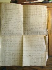 Antique 1827 Lynn MA Legal Paper Signed Selectman Newhall Curtis Hollowell picture