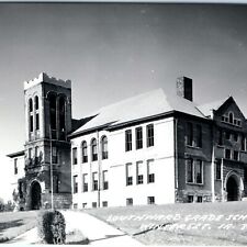 c1950s Winterset, IA RPPC Southward Grade School Historic Building Photo PC A110 picture