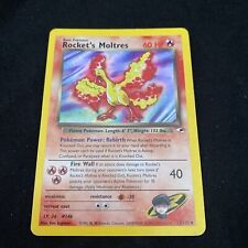 Rocket's Moltres 12/132 Gym Heroes Holo WOTC Pokemon picture