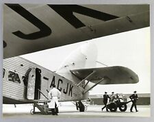 IMPERIAL AIRWAYS SHORT SYRINX CROYDON LARGE VINTAGE ORIGINAL PRESS PHOTO picture