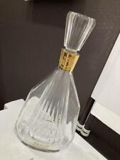 Empty Bottle Baccarat Camus Marquise Crystal Decanter Cognac Brandy France Gold picture