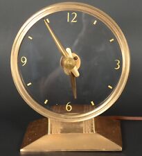 Haddon Golden Visionette Mystery Clock Model 80 Vintage 1950s MCM Not Working picture