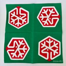 Bob Van Allen 1 Cloth Napkin Reindeer Snowflake Great Xmas Graphics Pillow Top picture