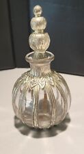  Flacon Silvestri Taiwan R.O.C Art Nouveau Style Perfume Bottle w/Silver Finish  picture