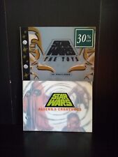 Set Of 2 UNUSED 1996 Star Wars Postcards Aliens And Creatures & The Toys Tr8#172 picture