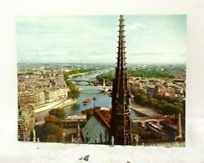 Vintage Giant Paris Notre Dame Postcard Panorama Sur La Seine 8