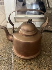 Nice Vintage Lundin & Lindberg Sweden 1 Lr Solid Copper Teapot picture