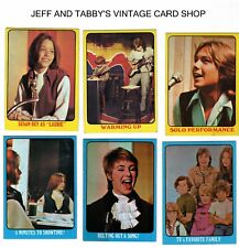 1971 TOPPS PARTRIDGE FAMILY YELLOW & BLUE/SEE DROP DOWN MENU 4 CARD U WILL GET picture