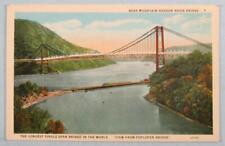 Bear Mountain Hudson River Bridge, South Of Albany, NY New York Postcard (#4703) picture