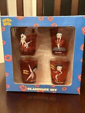 4 Betty Boop Shot Glass Set 2012 NEW picture