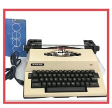 ADLER METEOR Electric Vtg Typewriter  1970's Tan With Hard Case **For Parts Only picture