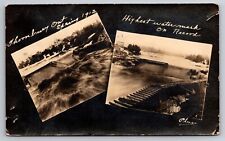 Highest Water Mark on Record Dam Thornbury Ontario Canada 1912 Real Photo RPPC picture