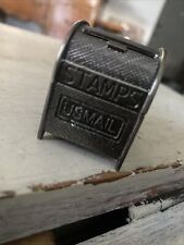 45)VINTAGE USPS US POST OFFICE METAL STAMP DISPENSER MAILBOX REPLICA - VERY RARE picture