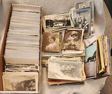 LOT OF 1900'S ANTIQUE POSTCARDS WITH LOTS OF REAL PHOTO RPPC & GREETINGS - MORE picture