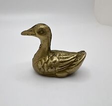 Vtg Solid Brass Duck 1.5