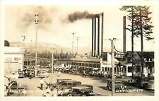 Postcard 1930s RPPC California Westwood Lumber Mill Street Scene Lassen 24-87 picture
