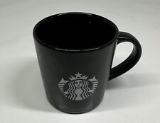 Starbucks 3oz Espresso Mug Cup Matte Black 2015 Mermaid Siren Logo picture