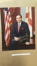 Bob Mortinez Autographed Photo 8x10 Politician 1st Spanish Governor Florida sign picture