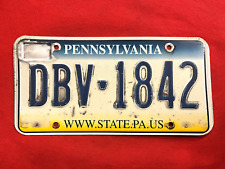 Pennsylvania License Plate DBV-1842 .... Expired / Crafts / Collect / Specialty picture