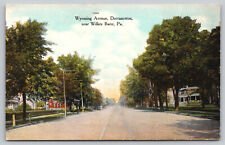 Kingston PA Pennsylvania - Wyoming Avenue - Dorranceton -  Postcard - circa 1910 picture