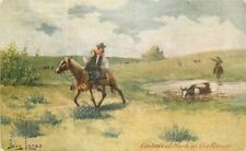 C-1910 John Innes Cowboy Western Troilene Cargill Artist Postcard 22-1686 picture