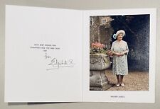 Queen Elizabeth I The Queen Mother Signed Autographed Holiday Card JSA Letter picture