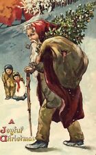 Brown Suit Santa - Tuck's Postcard picture