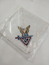 Vintage BSA Knights of Dunamis Satin Neckerchief with Inked Emblem RARE FIND picture