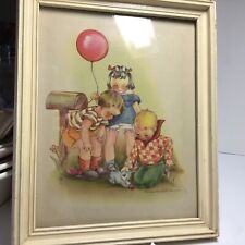 Vintage Marion Bradford Bargess Art Print Children Kitten Cat picture
