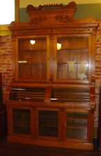 Outstanding antique quartered oak large jewelers cabinet-----15923 picture