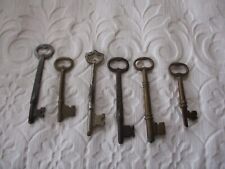 Mixed Lot of 6 Old Vintage Antique Skeleton Keys picture