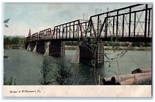 c1910's Bridge Scene At Williamsburg Pennsylvania PA Unposted Vintage Postcard picture