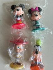 Lot Of 4 Disney Kellogg’s Mini Bobbleheads  Minnie, Mickey, Goofy & Jessie picture