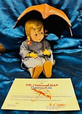 👀 1988 MJ Hummel Doll “ The Umbrella Girl “ With Certificate 8