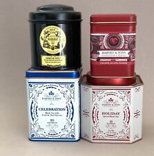 Lot of 4 Harney & Sons and Mariage Freres Empty Tea Tins for Crafts or Storage picture
