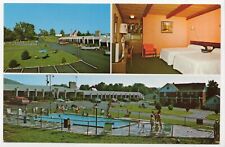 Cadillac Motel Multiview Interior Room with T.V.  Unposted 1960s Postcard picture