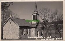 Postcard RPPC Dillingersville School House PA 1946 picture
