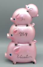 Ceramaster Vintage Piggy-Back For my Vacation Ceramic Bank picture