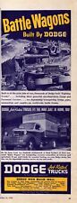 1943 WW2  Battle Wagons  DODGE MEN BUILD WELL -  BACK THE ATTACK WITH WAR BONDS picture