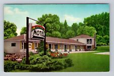 Lake Charlevoix MI-Michigan, Rainbow Motel Advertising, Vintage Postcard picture
