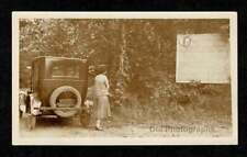 1920S CAR LADY ROADSIDE SIGN BILLBOARD WASHINGTON CAMP GROUND OLD/VINTAGE- J144 picture