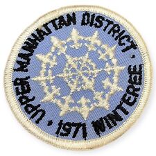 BSA Boy Scouts -1971 Upper Manhattan District - Winteree Winter Event Patch picture