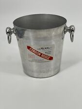 Vintage G.H. Mumm Cordon Rouge Champagne Brut Bucket Aluminum Made In France picture